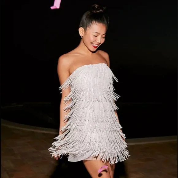 BHLDN Dresses Bhldn Anthropologie Arabella Strapless Sequin